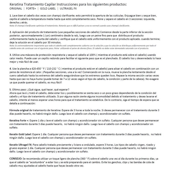 Forte Brazilian Keratin Hair Blowout Treatment Kit Queratina