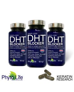 HAIR LOSS DHT BLOCKER NATURAL SUPPLEMENT 90 DAY SUPPLY WITH SAW PALMETTO PURE OIL EXTRACT
