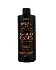 Gold Label 1000mlProfessional Keratin Hair Treatment Specifically Designed for Coarse curly Thick Hair