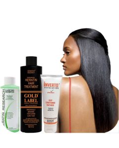 Gold Label 240ml Keratin Hair Treatment Specifically Designed for Coarse curly Thick Hair