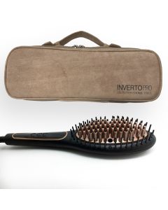 CLEARANCE SALE** Inverto Pro 4G Straightening Copper Ceramic Brush  Dual Voltage Worldwide travel Auto 110V-220V plus free gift
