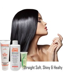 INVERTO ONE 120ml Formaldehyde-Free at home Brazilian Keratin Hair Treatment Professional Results Straighten and Smooths hair