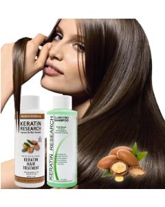 The Original Keratin Hair Treatment 120ml x 2 with Argan oil  instantly straightens, smooths, repairs, conditions, and strengthens the hair