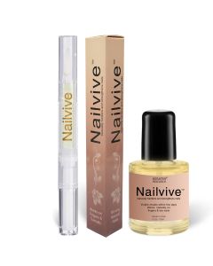NAILVIVE JAR+PEN; NAILVIVE Nail Serum  Powerful Silk Protein Proven Natural Formula Strengthening Hardening nails Instantly Prevents Splits Chips Peels Cracks on Your Nails protect with Wheat Protein Hydrolyzed Keratin