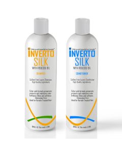 Inverto Silk Luxurious Sulfate Free Shampoo & Conditioner Set With Roucou Oil 