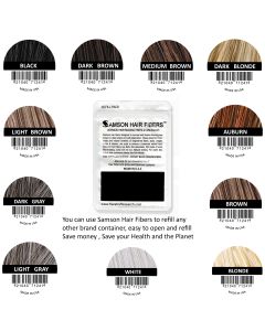 Samson Hair building fibers REFILL 25 grams suitable for all brands 