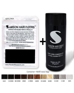 Hair loss concealer Keratin hair building fibers REFILL COMBO: 50 grams Free USA Shipping