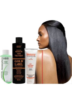 Gold Label 240ml Keratin Hair Treatment Specifically Designed for Coarse curly Thick Hair