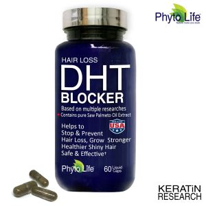 HAIR LOSS DHT BLOCKER NATURAL SUPPLEMENT WITH SAW PALMETTO PURE OIL EXTRACT
